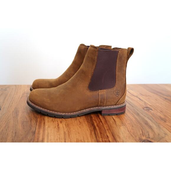 ARIAT Wexford Waterproof Leather Chelsea Ankle Boot Weathered Brown 6.5 37 $209 - Picture 3 of 11